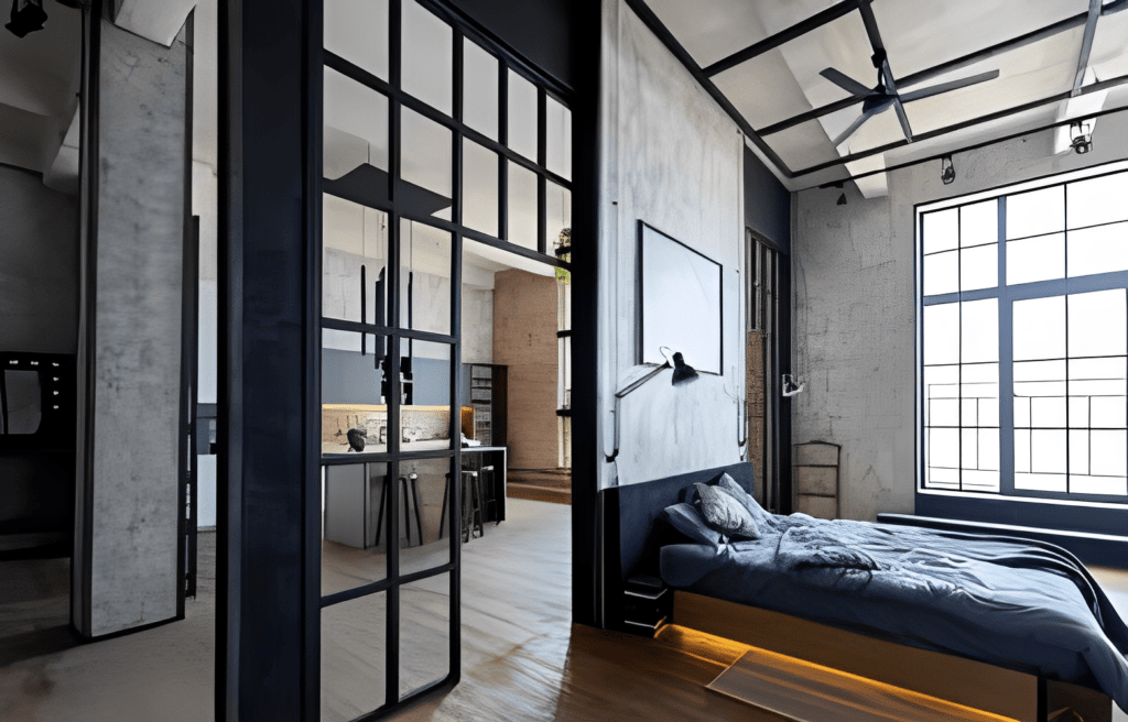 Industrial-inspired new home interior designs
