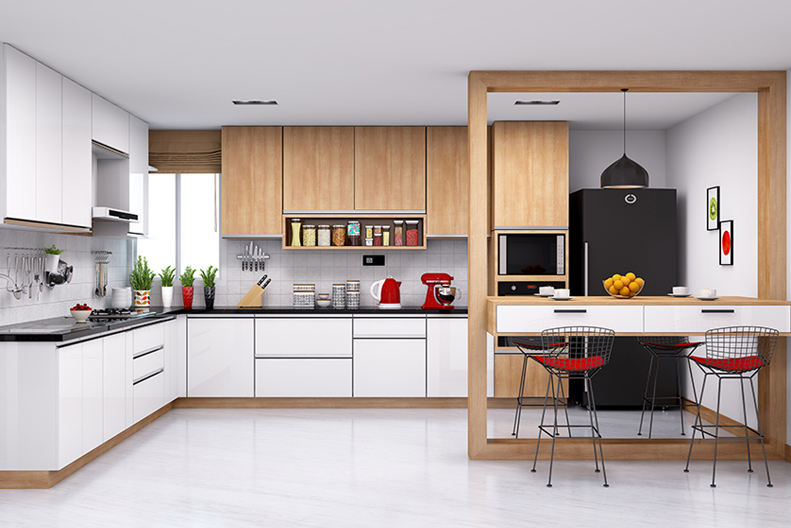 Peninsula Types of Modular Kitchen